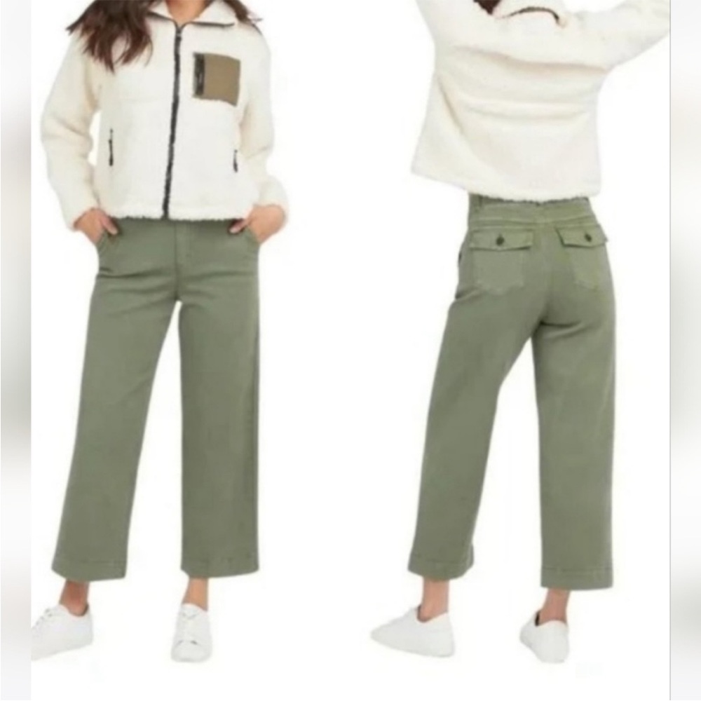 spanx cropped wide leg pants